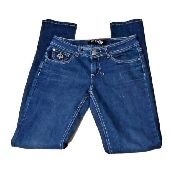 House of Dereon Beyonce Skinny Stretch Denim Jeans Women’s Size 5/6 - Picture 2 of 5